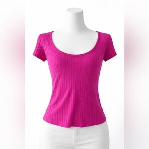 Simon Miller Fuchsia Ribbed Top